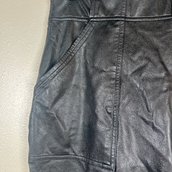Spanx Leather Like Joggers Size Medium Black - Picture 5 of 10